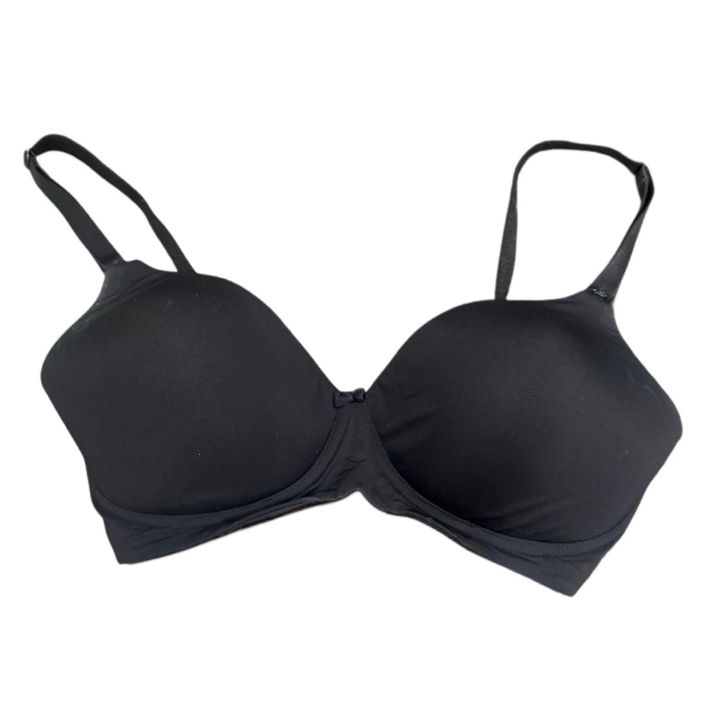 Black Seamless maternity T-Shirt Bra with Adjustable Straps